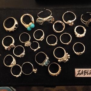Rings,  lot of 21